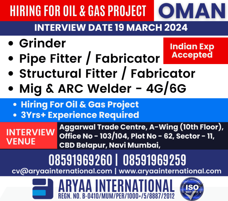 Hiring for OMAN
