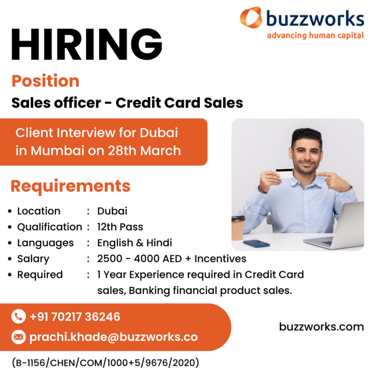 Sales Executive – Credit Card Sales