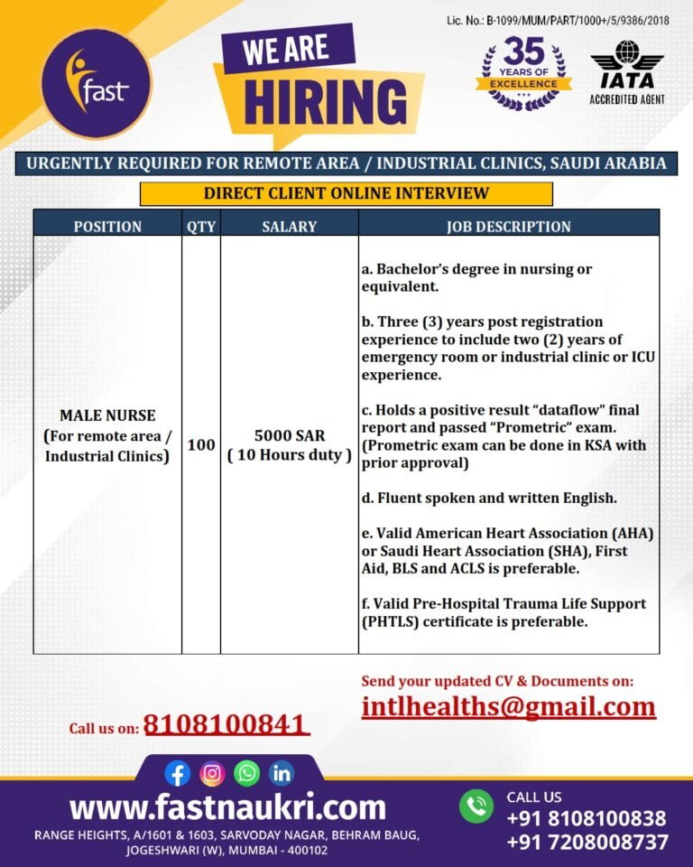 INDUSTRIAL MALE NURSE