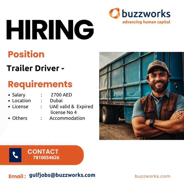 Hiring for Dubai