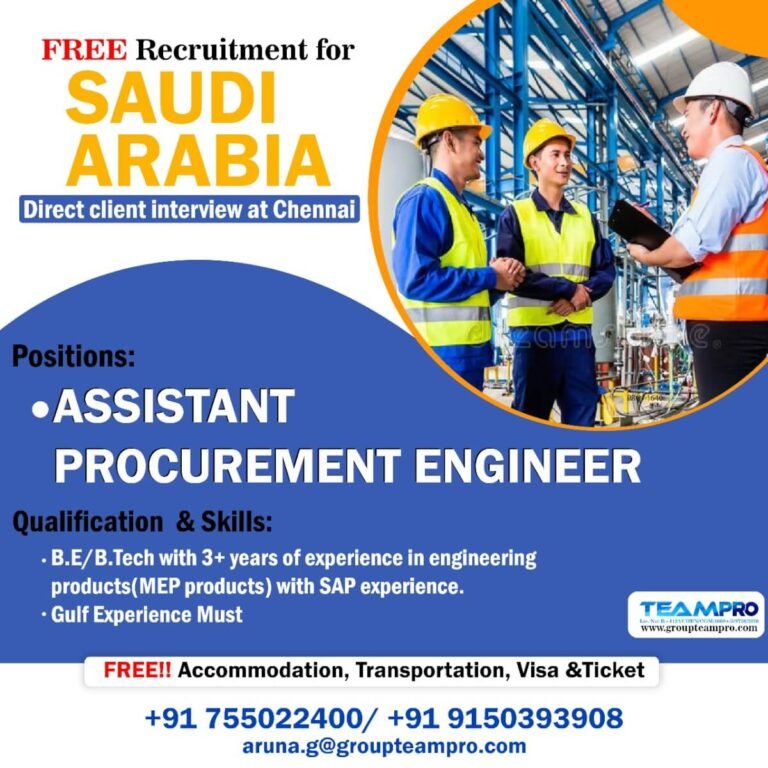 Free Recruitment, Direct Client interview @ Chennai