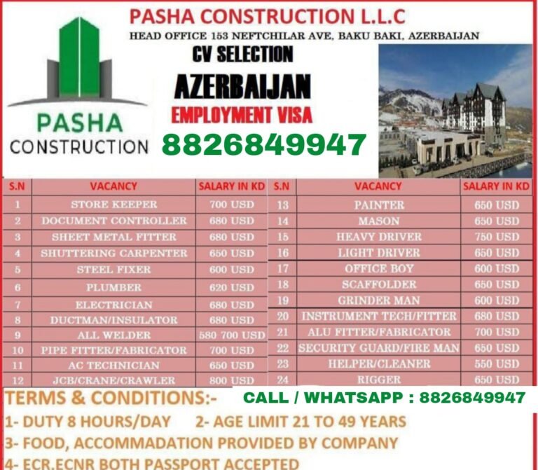 Pasha construction LLC : cv selection