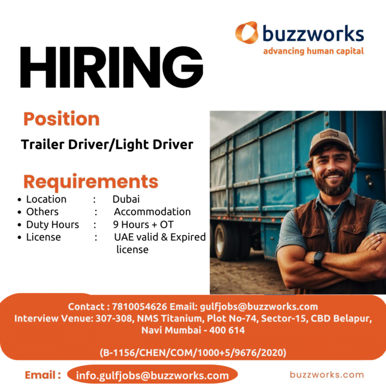 Hiring for Dubai