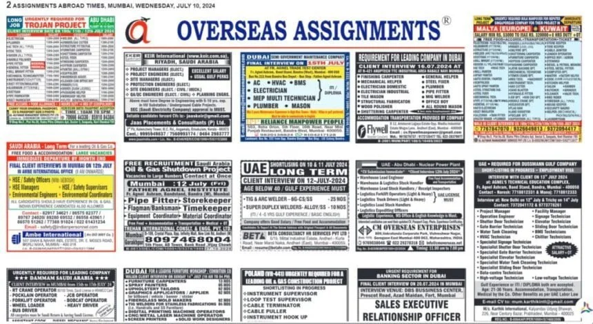 abroad assignment paper mumbai