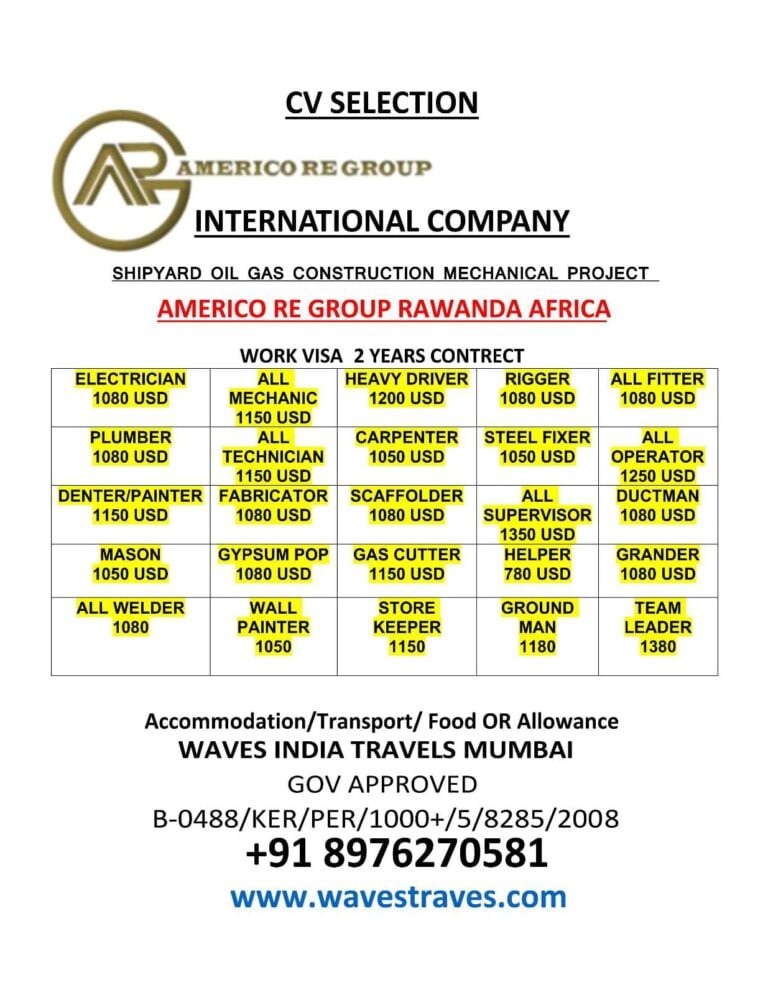INTERNATIONAL COMPANY SHIPYARD OIL GAS CONSTRUCTION MECHANICAL PROJECT AMERICO RE GROUP RAWANDA AFRICA