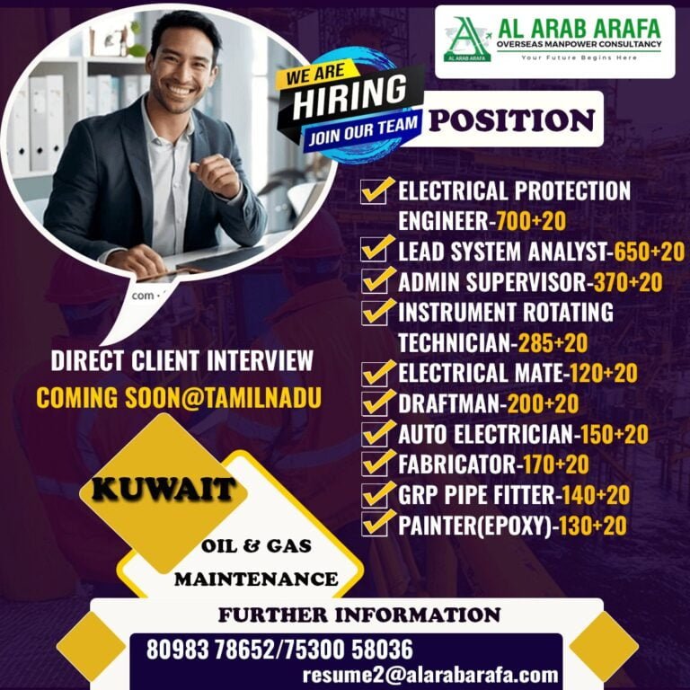 DIRECT CLIENT INTERVIEW COMING SOON @ TAMILNADU