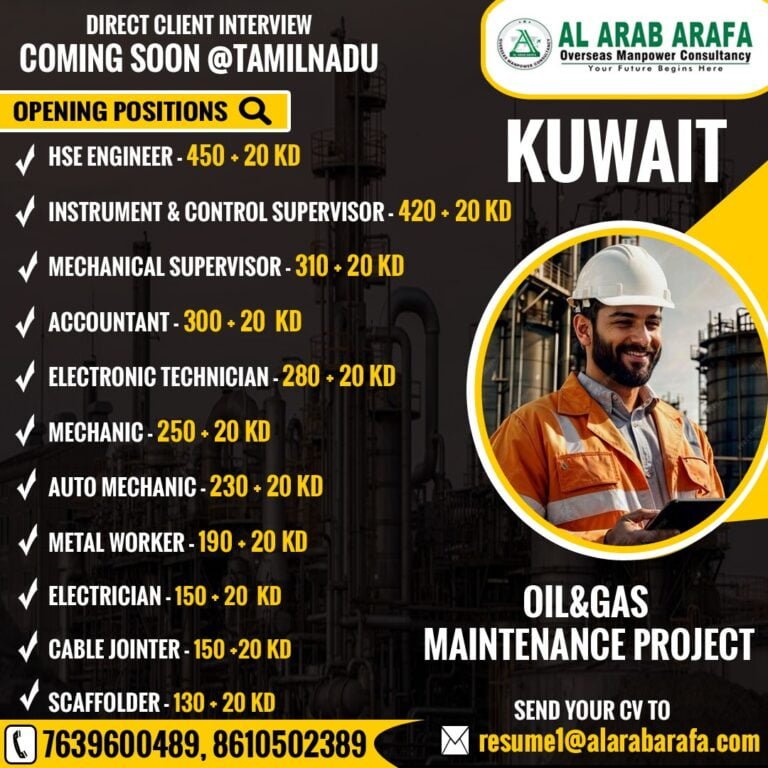 DIRECT CLIENT INTERVIEW COMING SOON @ TAMILNADU