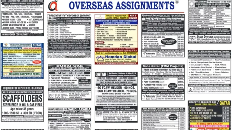 Assignment Abroad times 13 November 2024