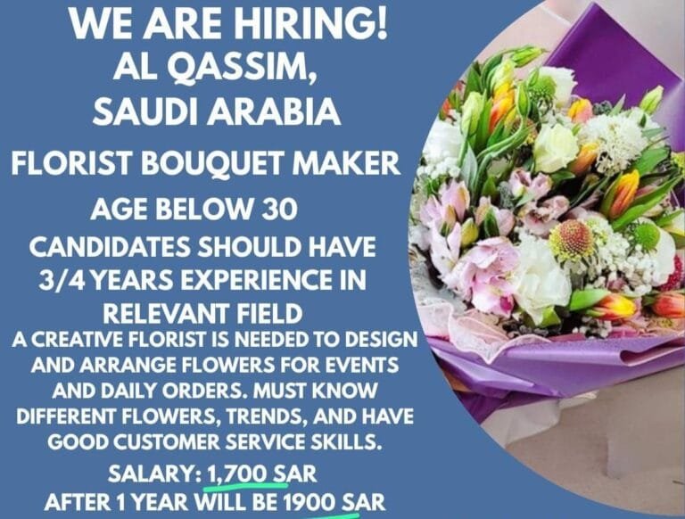 Urgent required for reputed company ksa