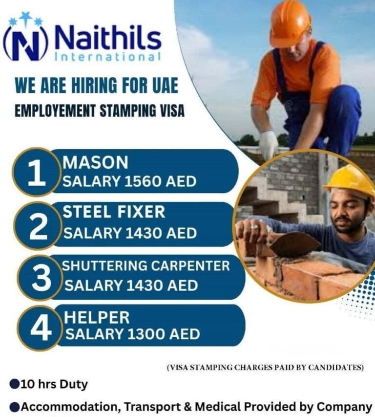 Urgent required for reputed company Dubai