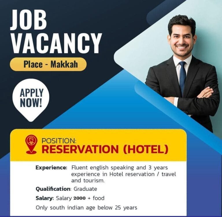 Urgent required for reputed company ksa