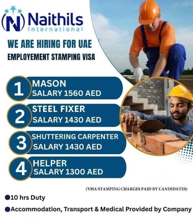 Urgent required for reputed company Dubai