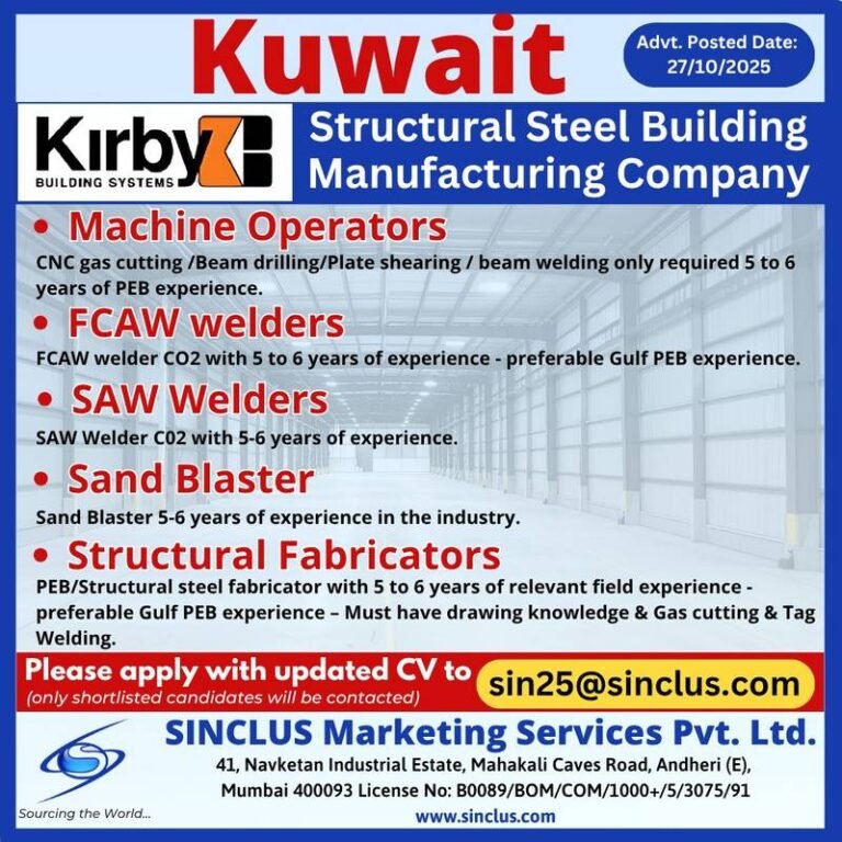 Kirby Building Systems – Kuwait (By Sinclus Marketing Services Pvt. Ltd.)