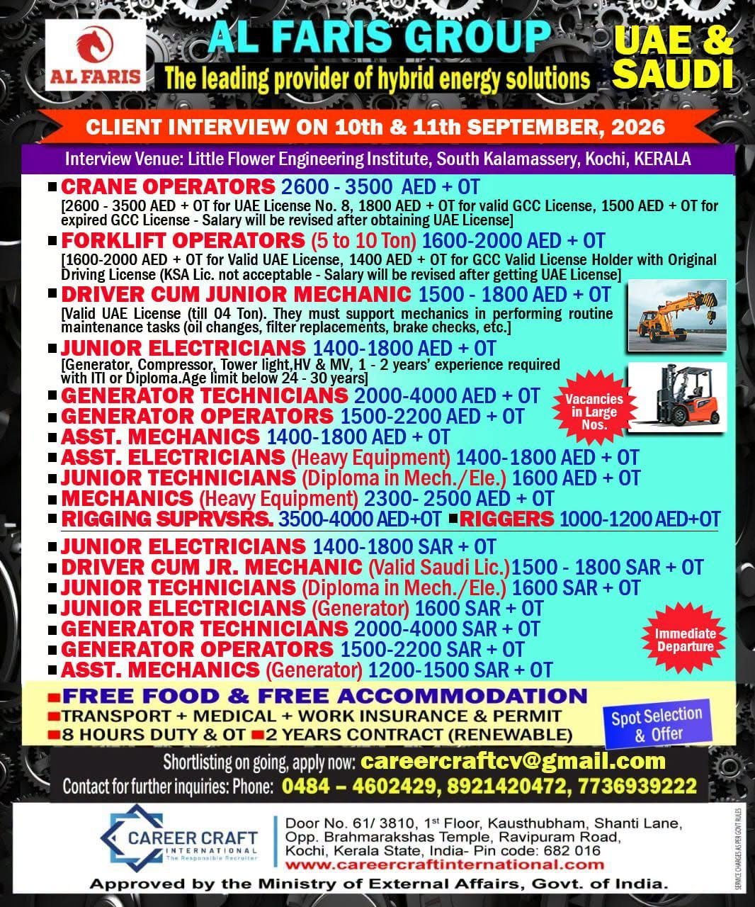 Al Faris Group Gulf Job Vacancy: UAE & Saudi Arabia Recruitment 2026